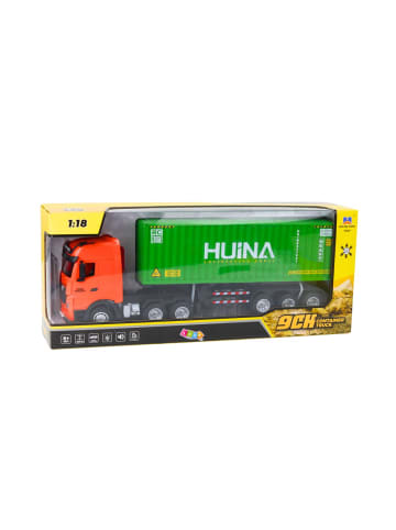 Wisam® Ferngesteuerter RC Container Truck Huina Grün 1:18