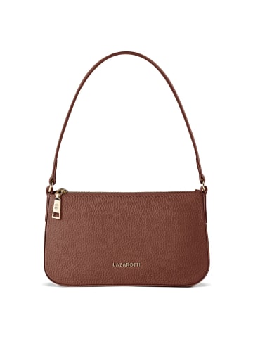 Lazarotti Bologna Leather Pochette Schultertasche Leder 22 cm in brown