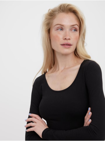 Vero Moda Dünnes Langarm Shirt 2-er Stück Set VMMAXI in Schwarz-2