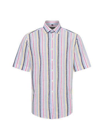 Nils Sundström Freizeithemd mit Leinen-Anteil in hellblau mehrfarbig - 0010