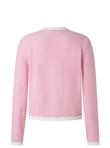 März Strickjacke in rosa weiß - 0001