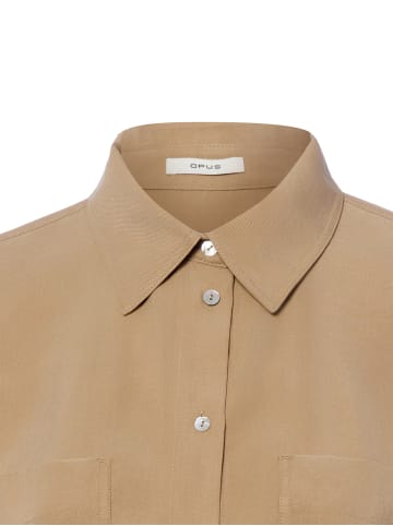 OPUS Bluse Fiberta in braun