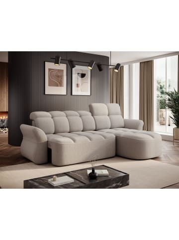 MF Design Benny Recamiere Rechts in Beige -  (L) 185 x (B) 301 x (H) 115 cm