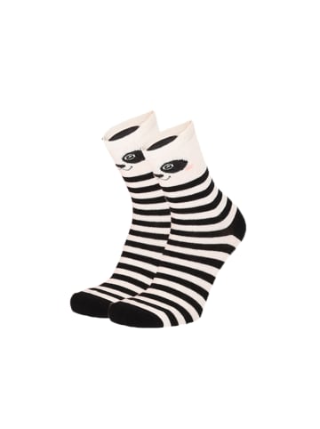 Yuhu Mädchen Socken 5er Pack mit Tiergesichtern Motivsocken in Rosa
