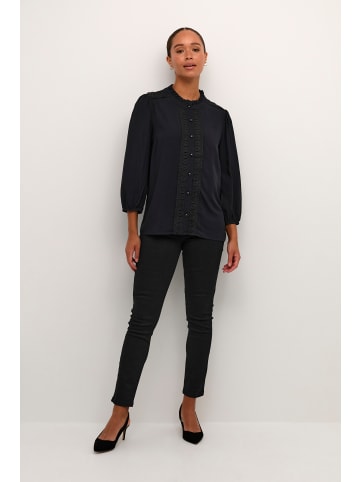 Kaffe Langarm-Bluse KAfreya in Black Deep