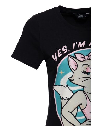 Queen Kerosin Queen Kerosin T-Shirt Pretty Tired in schwarz