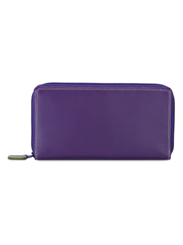 MYWALIT Medium Tri-fold Geldbörse I Leder 14 cm in orchid