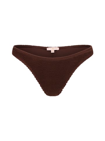 Moda Minx Bikinihose Scrunch Fixed Brazilian in Coffee