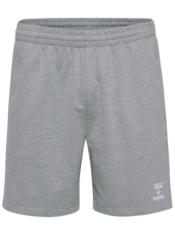 Hummel Sweatshorts Regular Fit Sweatstoff elastischer Bund in Grau-2