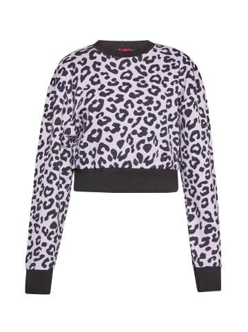 Swirly Damen Sweatshirt in lavender leo