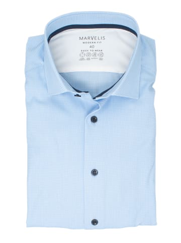 MARVELIS Modern Fit Easy To Wear Hemd in Hellblau