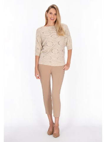 Usha Women Sweater in cream melange
