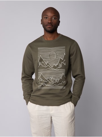 wat? Apparel Sweatshirt Mountains in Khaki