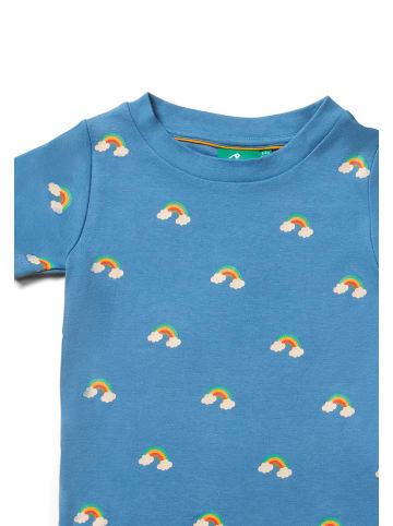 Little Green Radicals Kurzarm-T-Shirt in Blau