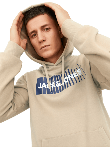 Jack & Jones Sweatshirt JJECORP LOGO in Beige