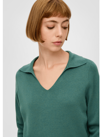 s.Oliver Strickpullover langarm in Petrol