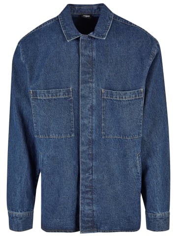 Urban Classics Hemden in mid indigo washed