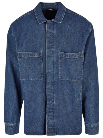 Urban Classics Urban Classics Hemden in mid indigo washed