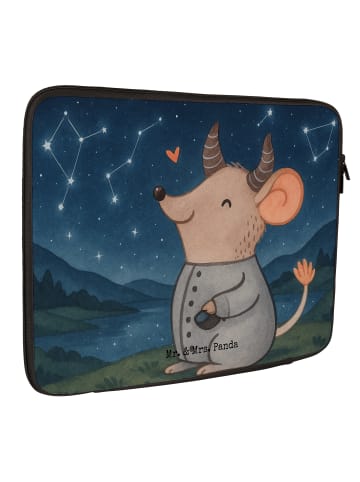 Mr. & Mrs. Panda Laptop Tasche Stier Astrologie Design ohne Spruch in Weiß