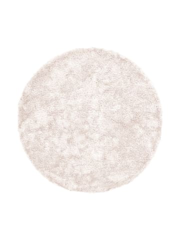 Kayoom Hochflor Teppich Diamond 700 in puderrosa - rund
