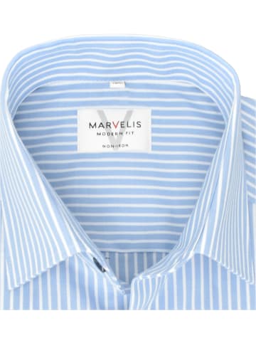 MARVELIS Modern Fit Businesshemd in Hellblau