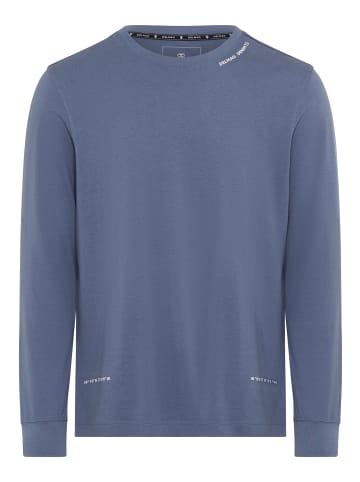 Delmao Rundhalsshirt in jeansblau