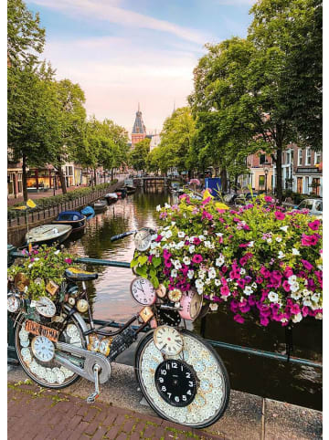 Ravensburger Puzzle 1.000 Teile Erwachsenenpuzzle 1000 Teile - Fahrrad und Blumen in Amsterdam Ab 14 Jahre in bunt