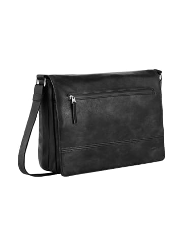 Camel Active TRACES Umhängetasche mit gepolstertem Laptopfach in Schwarz