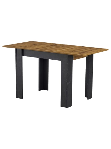 B&D Home Ausziehtisch LIVIUS in Natureiche-Schwarz