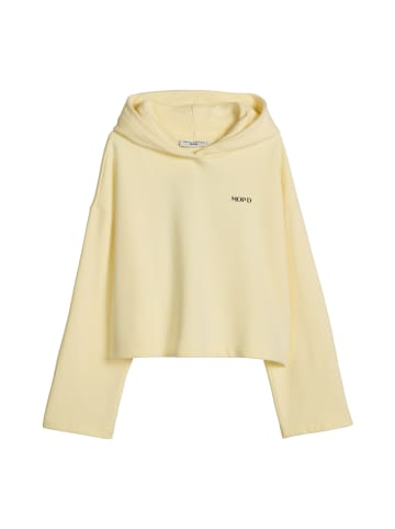 Marc O'Polo DENIM Hoodie cropped in Butter Yellow