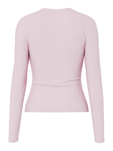 Pieces Oberteil mit langen Ärmeln in Roseate Spoonbill