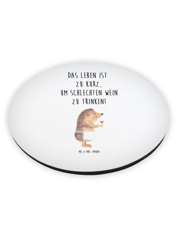 Mr. & Mrs. Panda magnet Igel Wein mit Spruch in Weiß