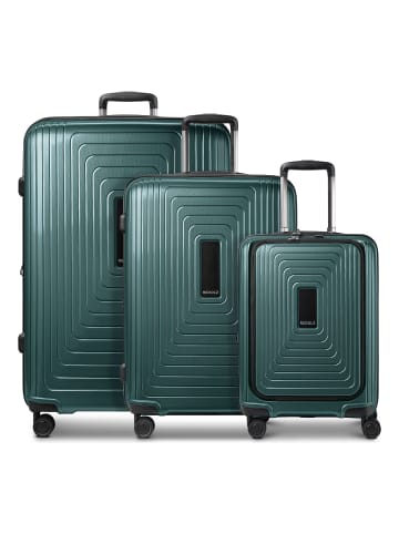 Redolz Essentials 14 4 Rollen Kofferset 3-teilig mit Dehnfalte pearl-green metallic 2