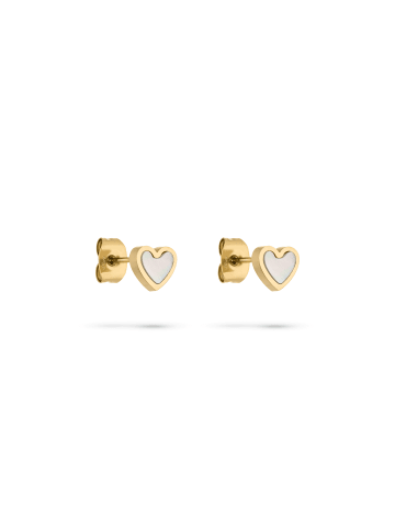 s.Oliver Ohrstecker Pearl Heart in gold