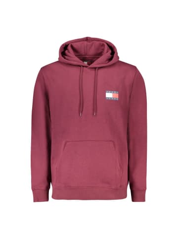 Tommy Hilfiger Rotes Baumwoll-Kapuzen-Sweatshirt