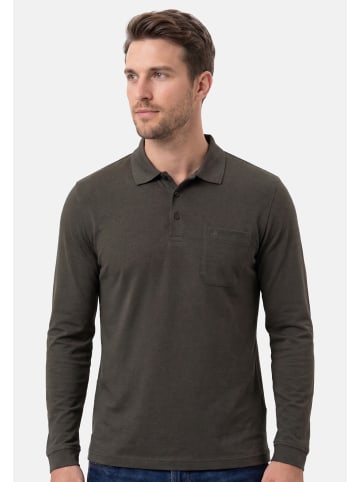 Ragman Poloshirt Basic in Dunkelgrau / schwarz