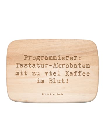 Mr. & Mrs. Panda Holz Frühstücksbrettchen Spruch Programmierer K... in Transparent