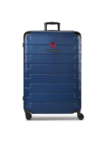 Tonino Lamborghini Milano 4-Rollen Trolley XL 83 cm Sondergrösse mit Dehnfalte navy