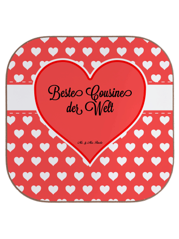 Mr. & Mrs. Panda bieruntersetzer Cousine ohne Spruch in Weiß