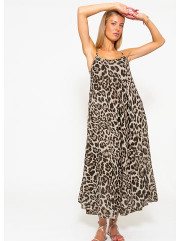 SASSYCLASSY Musselin Beach Kleid in Braun