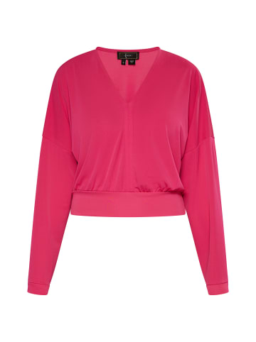 faina Cropped Langarm-Shirt in Pink