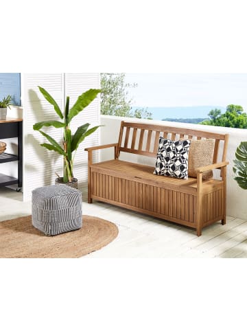 Beliani Gartenbank SOVANA in Braun - (W) 160 x (H) 91 x (L) 60 cm