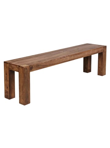 KADIMA DESIGN Sitzbank Sheesham | 160x45x35cm, Massivholz, Landhaus in Braun
