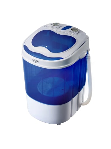 Adler Europe Adler AD 8051 Mini-Waschmaschine für Camping oder Reisen - 3kg in Weiß/Blau