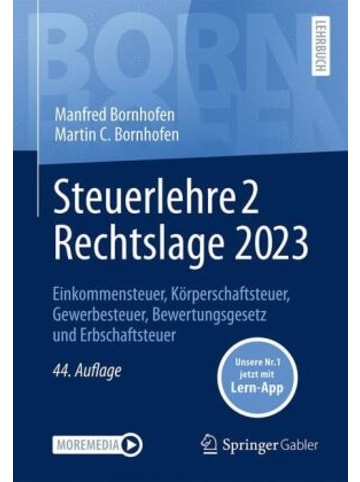 Springer Berlin Buch - Steuerlehre 2 Rechtslage 2023, m. 1 Buch, m. 1 E-Book