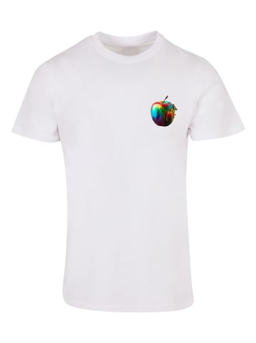 F4NT4STIC T-Shirt Colorfood Collection - Rainbow Apple in weiß