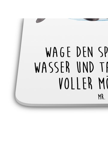 Mr. & Mrs. Panda Bierdeckel Orca mit Spruch in Weiß
