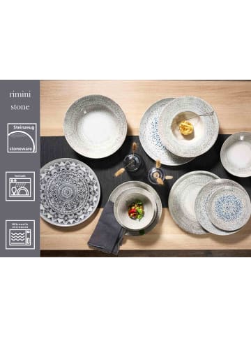 Ritzenhoff & Breker 6er Set Dessertteller Rimini ø 20,5 cm in grau