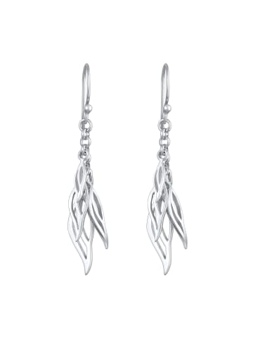 Elli Ohrringe 925 Sterling Silber Blatt in Silber