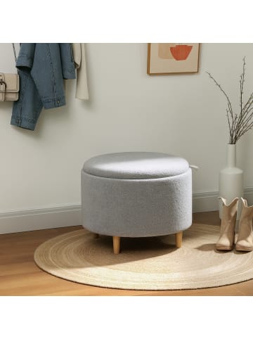 HOMCOM Sitzhocker-56L x 56B x 42H cm-Grau